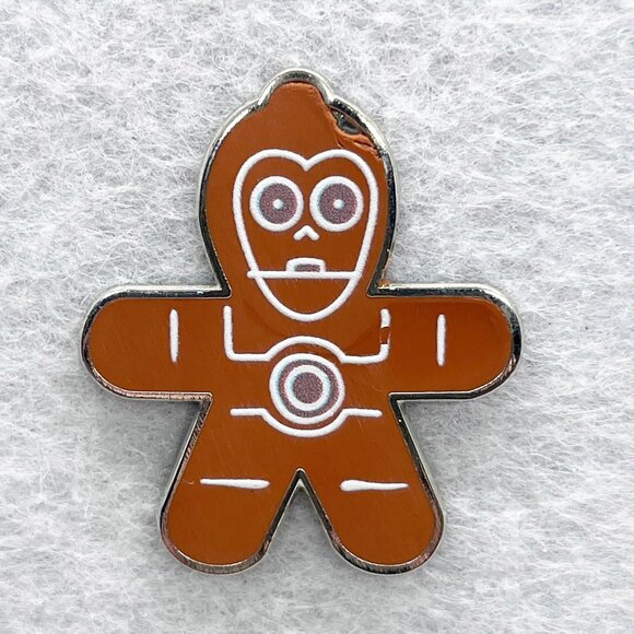 🔮 5/$25 Star Wars Disney Gingerbread Mystery Collection C-3PO Pin - Picture 1 of 3